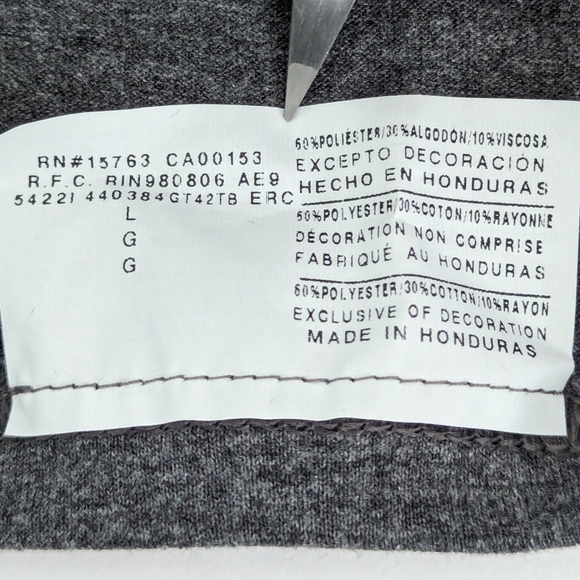 Iowa Hawkeyes Champion University of Iowa Gray T Shirt Men's Size Large NWT - Picture 9 of 9